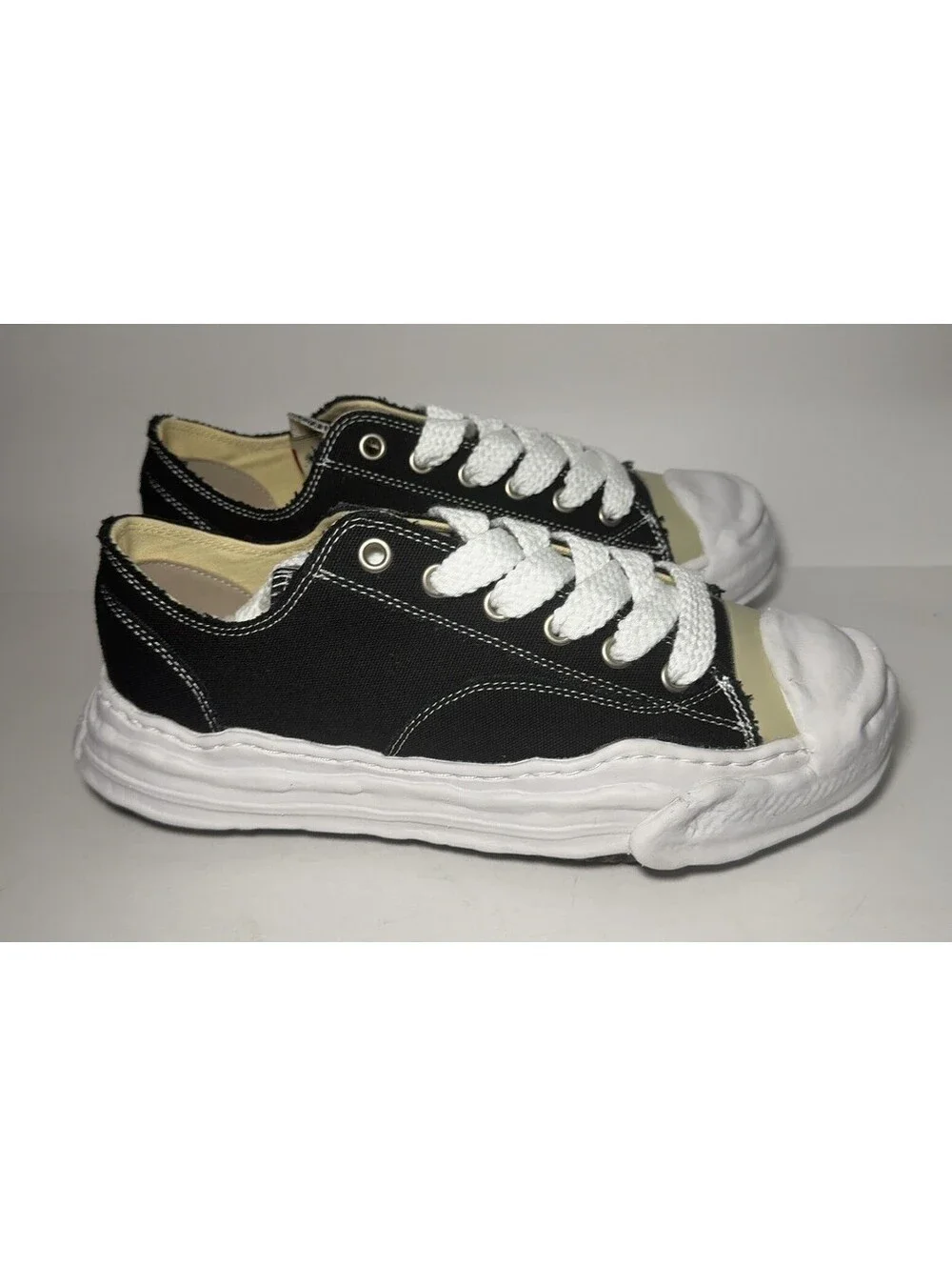 Maison Mihara Yasuhiro Original Sole Low Top Sneakers Black Size EU 45